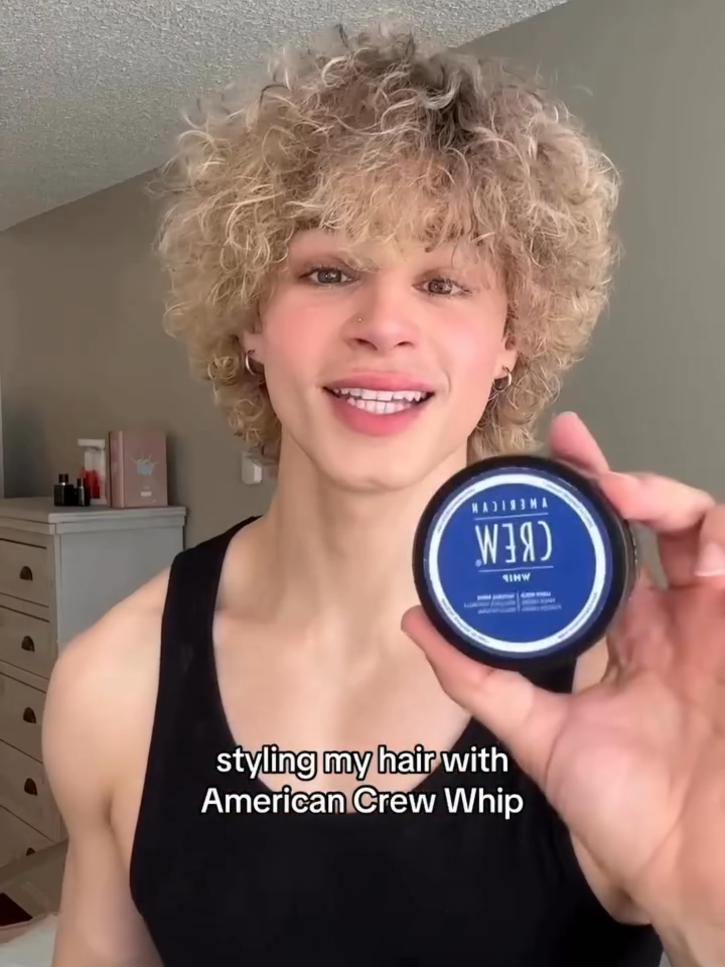 @itspierreboo shows us how he uses American Crew WHIP to achieve his signature look #menshair #menshaircare #americancrew #curtainbangs #90sstyle