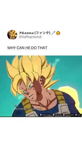 Because he’s Goku 💀 (yophantomx/x) #gaming #goku #sparkingzero #dbz #dragonball #vegeta #anime #dragonballsuper 