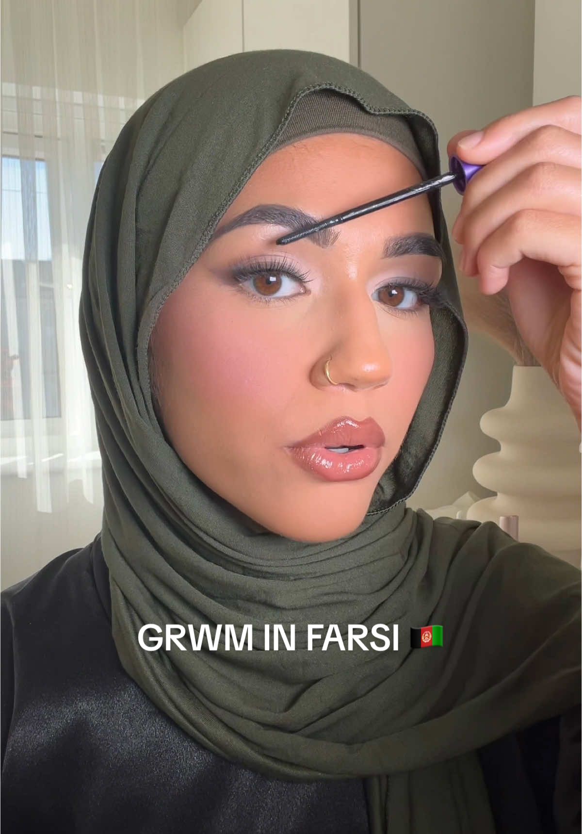 farsi GRWM 🇦🇫🫶🏼 do you enjoy these? #farsi #afghan #HijabFashion #makeuptutorial 