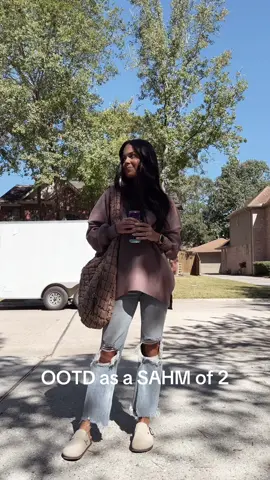 OOTD as a SAHM of 2! 🤎 #OOTD #momootd #sahmootd #outfit #outfitinspo #fall #falloutfits #mom #momlife #fashion #fashiontiktok #fashionfavorites #outfitideas #amazon #amazonfavorites #amazonvirtualtryon #amazonfashion #amazoninfluencer 
