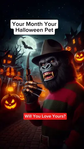 Your Month Your Halloween Pet #yourmonth #yourmonthyour #yourmonthyourthing #aiart #halloween #birthmonth 