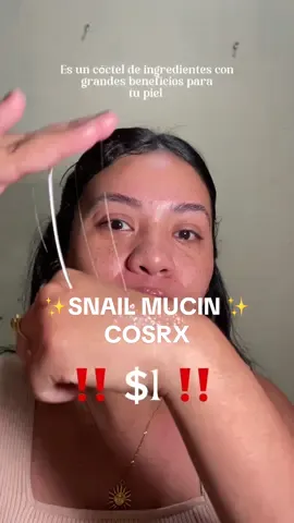 Deal $1 ‼️ en Stylekorean la Snail Mucin de Cosrx estará a $1 por 24  del 18 al 19 de octubre 2024 a $1‼️ @COSRX Official @COSRX US @STYLEKOREAN  Amiixxx , No te podés perder esta oferta!  #stylekorean_cosrx #cosrx #snailmucin #snailmucinessence #stylekorean1dollardeal #stylekoreanambassador #koreanskincare #mirrorskin #skincaretips #kbeauty #glazeddonut #skincareroutine #managuanicaragua🇳🇮 