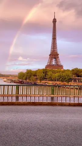 ✨ Eiffel Tower Magic at Sunset ✨ Witnessed something unforgettable today – the Eiffel Tower glowing in the golden sunset, with a beautiful rainbow stretching across the Parisian sky! 🌅🌈 The perfect blend of light, color, and Parisian charm made this moment feel truly magical. Whether it's your first visit or you're here often, this view never fails to take your breath away. 💛✨ There’s no place like Paris for capturing moments like this! 🗼 📍 Eiffel Tower, Paris Follow for more awe-inspiring travel moments and hidden gems! #EiffelTower #ParisMagic #RainbowOverParis #ParisAtSunset #UnforgettableViews #CityOfLove #ParisianDream #TravelVibes #Wanderlust