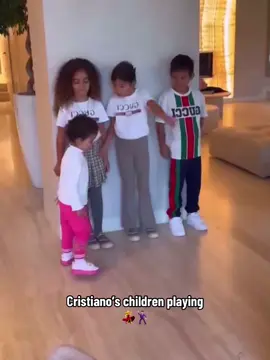 Cristiano’s children playing 💃🕺🏻  #cristianoronaldo #georginarodriguez #cristiano #cr7 #foryoupage #georginagio #Love #family #cristianojr #goviral #ronaldofans #fyp #cute #ronaldojr #alana #mateo #eva 