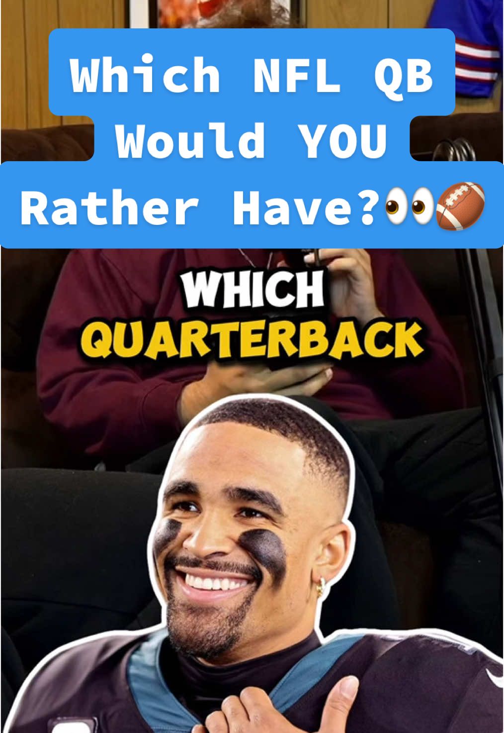 Which NFL QB Would YOU Rather Have?👀🏈 #NFL #nflfootball #nflrankings #nflblindrank #nflstats #nfltrivia #patrickmahomes #nfltiktok #fypnfl #fyp 