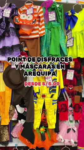Disfraces para Halloween desde S/.5.00🎃💀 📍Sede Central Calle Alvarez Thomas #420 Horario de 📍LUNES A SABADO✨ 9:30AM-8:30 PM #importaciones #tiendadisfraces #mayoristas #mayorymenor #ofertas #remates #halloween2024 #disfraz #halloween #mascaras #fiestahalloween 