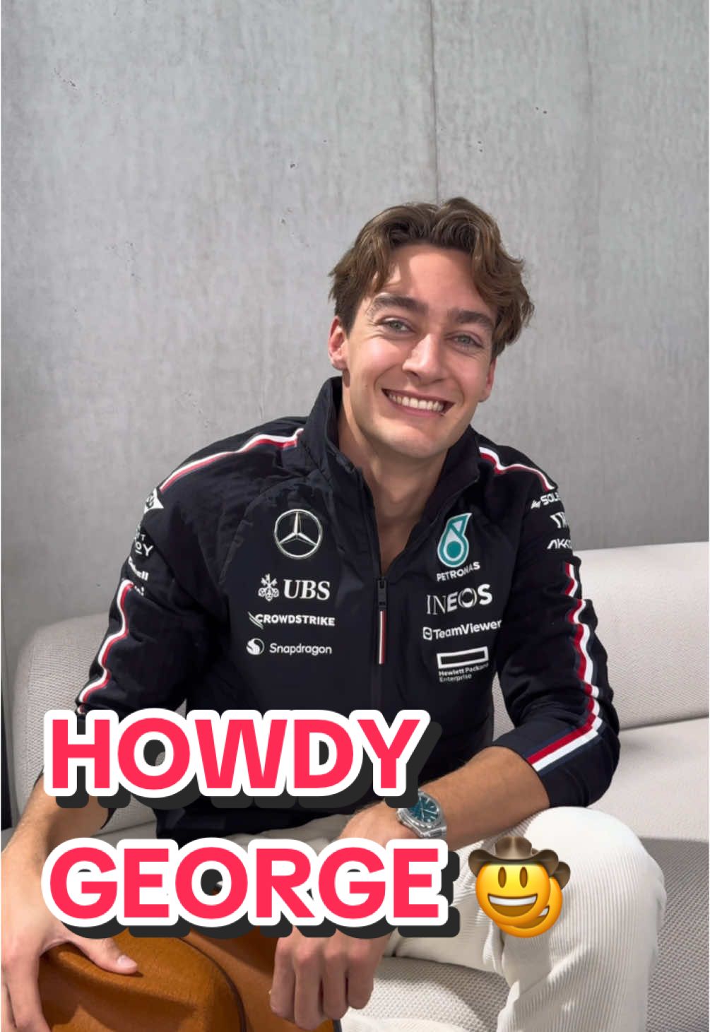 Howdy George 👋 #F1 #Formula1 #GeorgeRussell #MercedesF1 