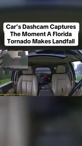 Dash cam capture the moment a tornado makes touchdown #tornado #hurricane #naturaldisaster #dashcam #wow #fyp #crazy 