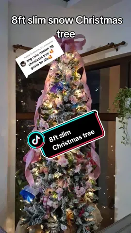 Replying to @ms.ryn_3 8ft slim snow Christmas tree  #christmas #christmastree #8ftchristmastree #homedecor #christmasdecor #onlinestore.ph