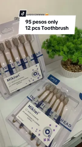 95 pesos only! 12 pcs toothbrush 💖🥹 #toothbrush #mikiwitoothbrush #toothbrush #toothbrushing #tooth #fyp #foryou #fypシ゚viral 