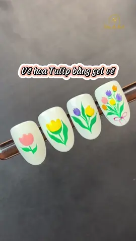 Vẽ hoa tulip bằng gel vẽ quá đơn giản cùng với Tường An♥️.  #tuongannails #donailtuongan #donailta #gelve #gelvefengshangmei #fengshangmei #nail #nails #nailart #nailtutorial #nailtech #designnail #naildesign #xuhuong #xuhuongnail 