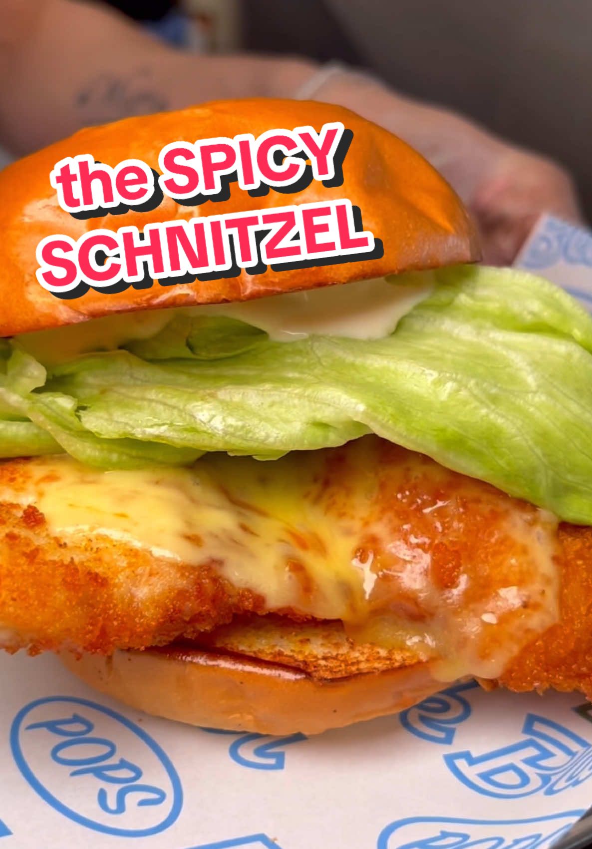 The SPICY Nashville Schnitty #burger #viral #fyp #friedchicken #sandwich #nashville #spicy