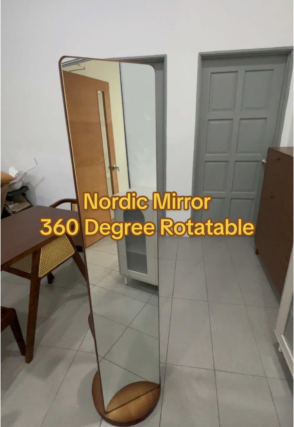 Nordic Mirror 360 Degree Rotatable #360mirror #cheepfurniture #bargainpurchases #rugitakbeli #moderndesign 