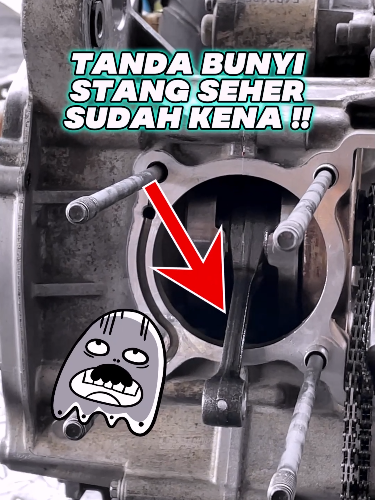 ternyata pemilihan kualitas oli juga penting buat kesehatan mesin motor #oli #stangseher #mesin #engine #motormatic #vario #nmax #adv #pcx #bengkelmotor #boreup #waterhammer #mesinjebol😔 #olipalsu #mio #beat #scoopy