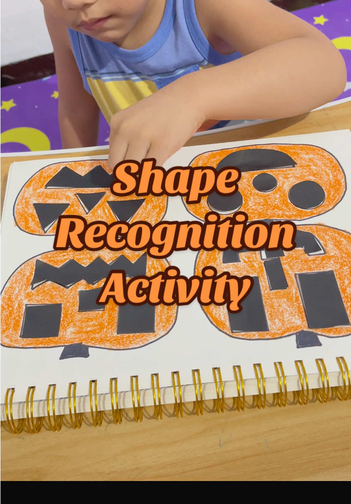 Shape recognition activity for today’s video. 🎃 #fyp #foryou #foryourpage #preschool #preschoolactivities #learningisfun #learningactivity #learningactivitiesfortoddler #toddler #toddlersoftiktok #learningjournal #tiktokPH #tiktokviral 