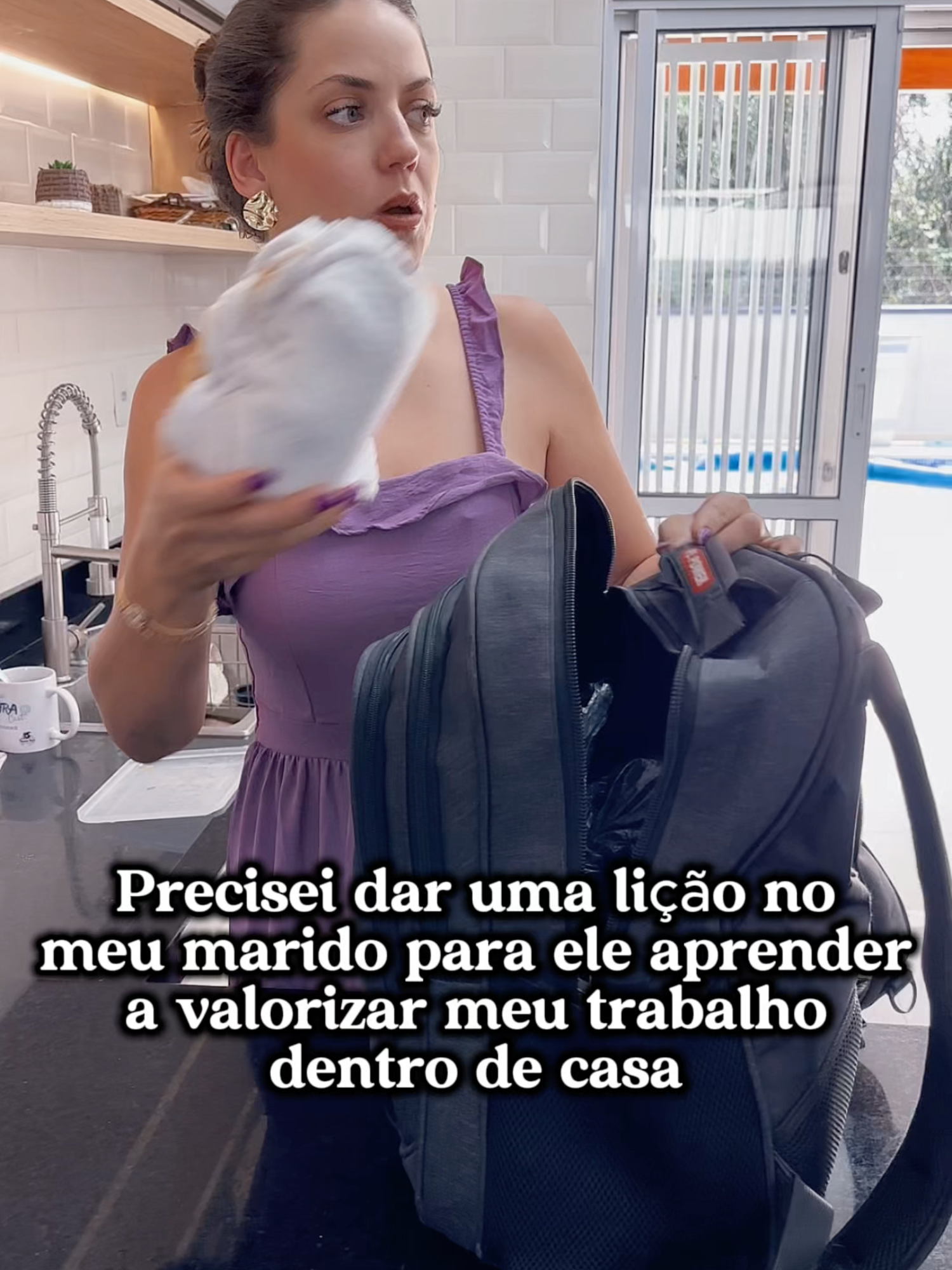 Precisei dar uma lição no meu marido para ele aprender a valorizar meu trabalho dentro de casa #tamara #tamarakastro #tamaraepaulo #novelas