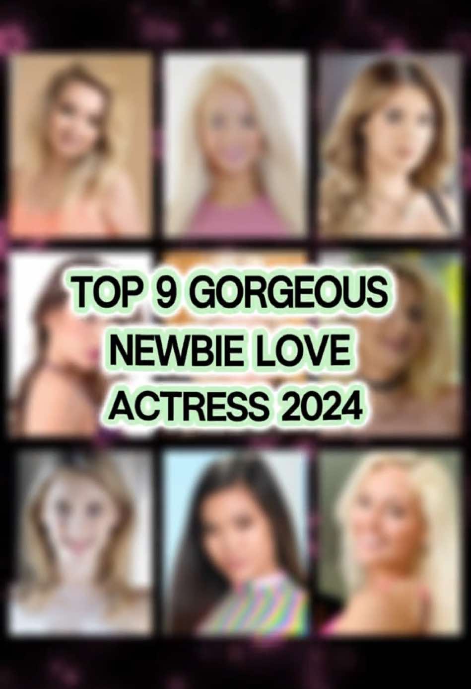 top 9 gorgeous newbie love actress 2024 #america #newbie #american #1min #best #fyppage #tiktok_us #2024 #trendingvideo #viral