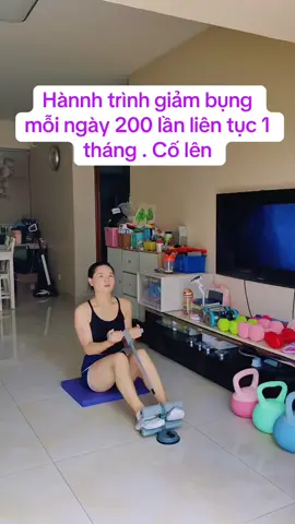 Hànnh trình giảm bụng mỗi ngày 200 lần liên tục 1 tháng . Cố lên #phukientapgym #dungcutapcobung #tapbungtainha 