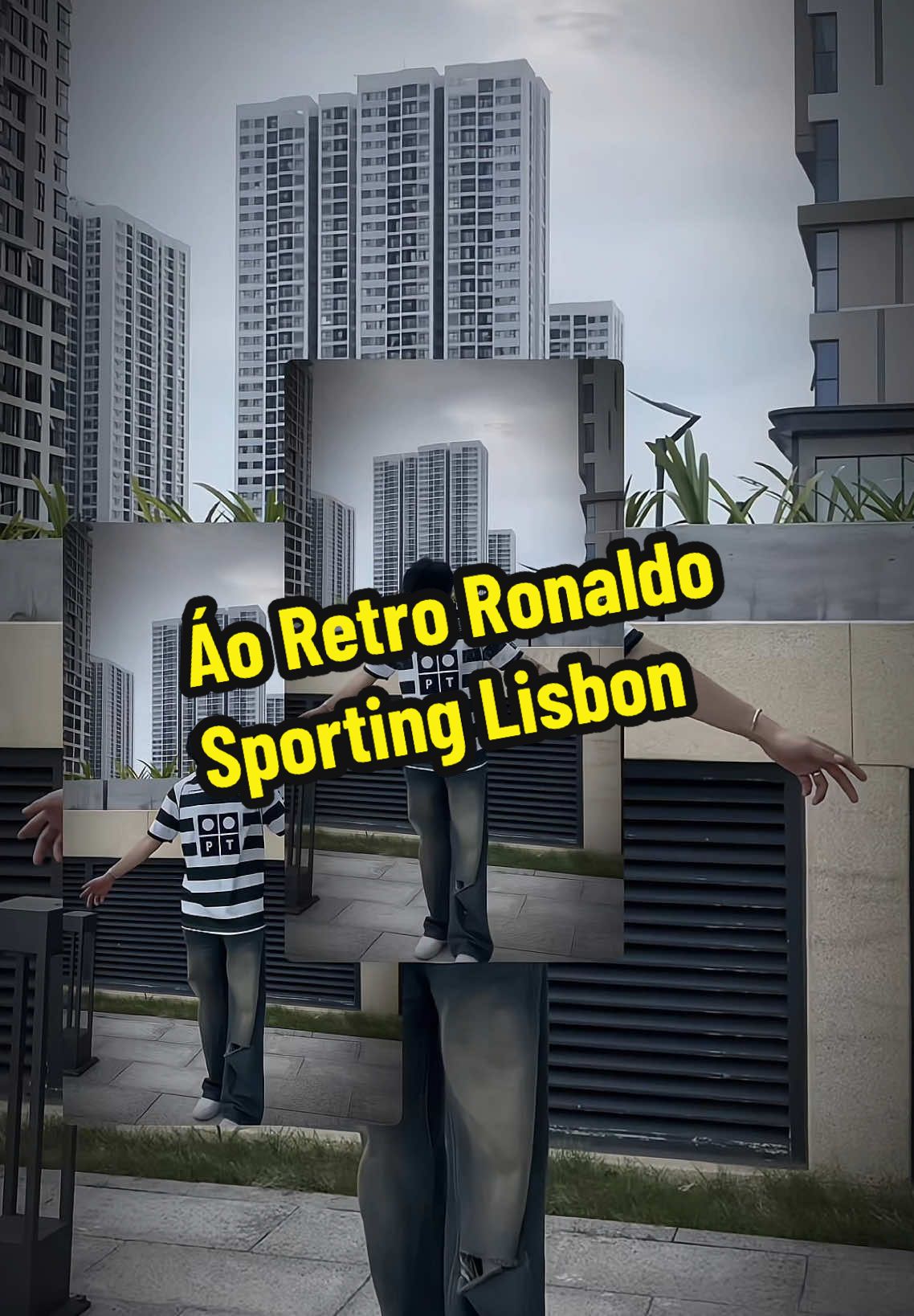 Áo bóng đá Retro Ronaldo Sporting Lisbon #dnnglong #aobongdacodien #aobongdaretro #ronaldo #cr7 