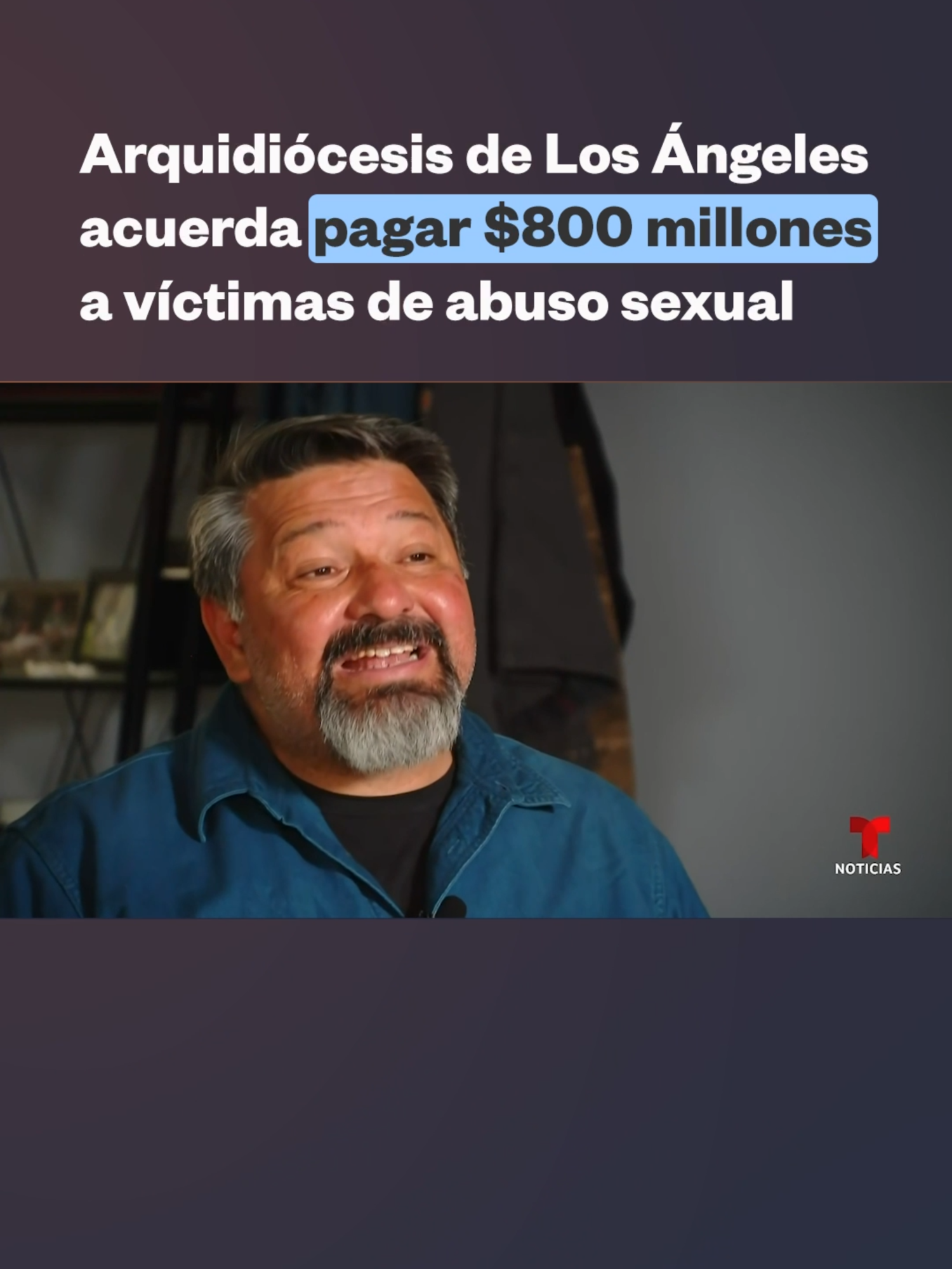 Hablamos con una de las víctimas de abuso sexual que será compensada por la Arquidiócesis de Los Ángeles tras un acuerdo de 800 millones de dólares para 1,353 personas que pasaron por esto. Algunas tenían apenas 5 años cuando ocurrieron los incidentes. Manuel Vega nos relató cómo comenzaron estos abusos y cómo ha logrado reconciliarse con él mismo tras lo vivido.  📌 Este es el monto más alto que ha pagado la iglesia católica en Estados Unidos.