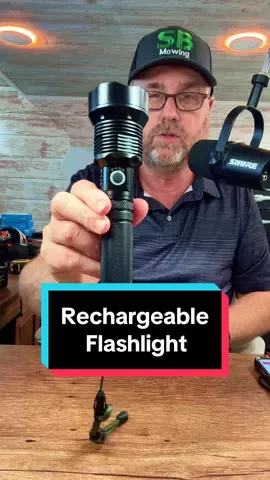 Rechargeable Led Flashlight 10000 mAh #flashlight #rechargeable #floodlight #falldealsforyou #treasurefinds #tiktokshopholidayhaul #spotlightfinds #octoberfinds #taztir @TAZTIR 