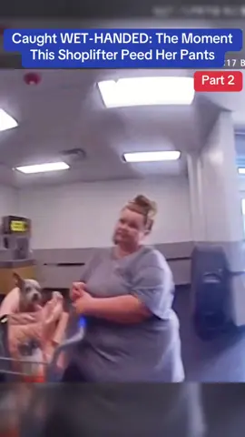 Caught WET-HANDED: The Moment This Shoplifter Peed Her Pants #cops #police #viral #usa #flypシ 