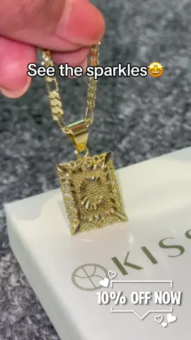 Looking for your shiny necklace?How about this? Today is only $13!!😉✨✨#initialnecklace #kissyanjewelry #necklace #jewelry #kissyan #getyoursnow #fyp #sale #discount #fall #spookyseason #autumn 