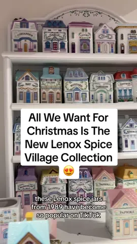 RUN, don't walk. All we want for Christmas are these adorable Lenox Spice Village jars 😍 #lenox #lenoxspicevillage #spicejars #holidays #shopping 
