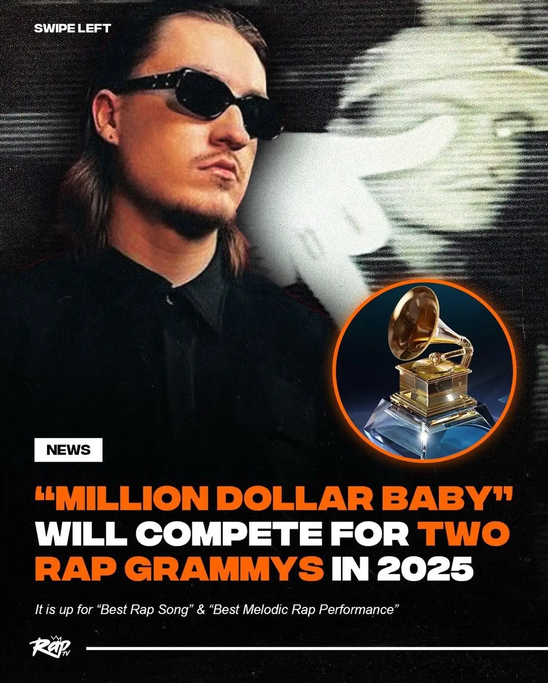 #TommyRichman’s “Million Dollar Baby” has been submitted to two rap categories for the next Grammys‼️👀 He will compete for “Best Rap Song” and “Best Rap Performance” despite him tweeting that he is not solely a hip hop artist. Do y’all think he’ll take home a grammy⁉️🔥 #RapTV 