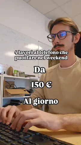 🚀 ECCO COME PUOI FARE ANCHE TU 🧿 Ciao, sono Lorenzo! Ho 25 anni e ho trasformato la mia passione online in un lavoro che mi permette di guadagnare prima di andare a dormire. Ora ti svelo i 4 lavori che puoi fare dal tuo telefono e guadagnare fino a 150€ al giorno! 📩 Guardare annunci 🎧 Ascoltare musica 📱Moderare social media 🔥Il mio preferito: Affiliate Marketing  Se ci sono riuscita io, puoi farcela anche tu! Ecco perché: 📌 Non serve esperienza 📌 Nessun titolo di studio richiesto 📌 Puoi lavorare da ovunque 📌 Non devi mostrarti in video 📌 Orari di lavoro flessibili Se vuoi saperne di più e iniziare subito, scrivimi in dm 