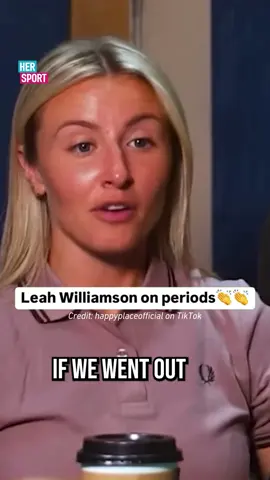 We need more of this 👏 Arsenal star Leah Williamson spoke recently on a podcast about how speaking about periods is still taboo, but NOBODY should feel awkward to talk about something so important. It is exceptionally important for girls and women in sport to feel comfortable speaking about their period, and it is great to see Leah speak up on this topic. Credit: happyplaceofficial on TikTok 