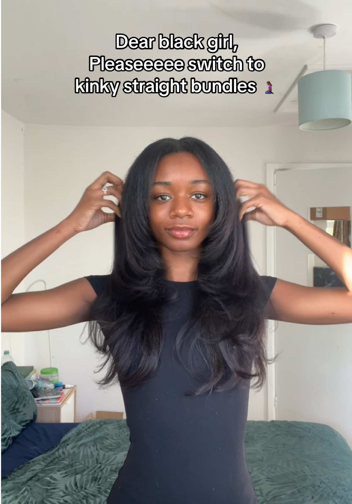 I dont think i can ever go back 😭😭  Hair:@Silkensupply #silkpressseason #blackgirlhair #upartwig #kinkybundles 