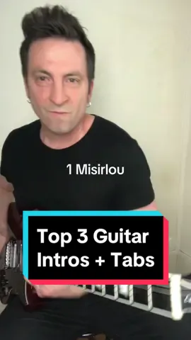 3 of The Best Guitar Intros with Tabs #guitarbeginner #easyguitartutorial #acousticguitar #LearnOnTikTok  