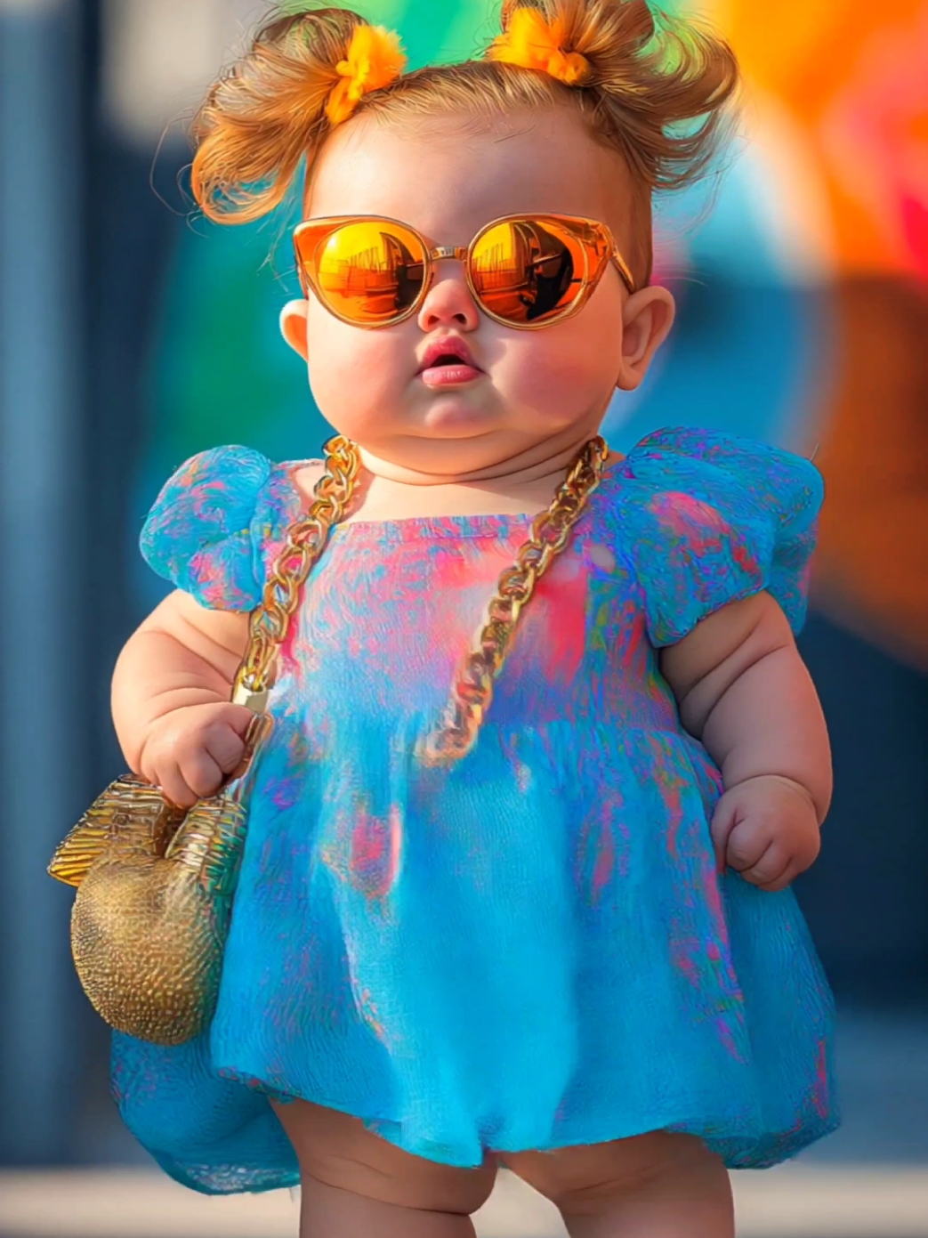 Welcome to the Baby Street Fashion Show, where charm and style come together! #baby #toddler #toddlersoftiktok #babyfashion #cutebaby #Runway #aiart #fashionshow #StreetFashion #baile 