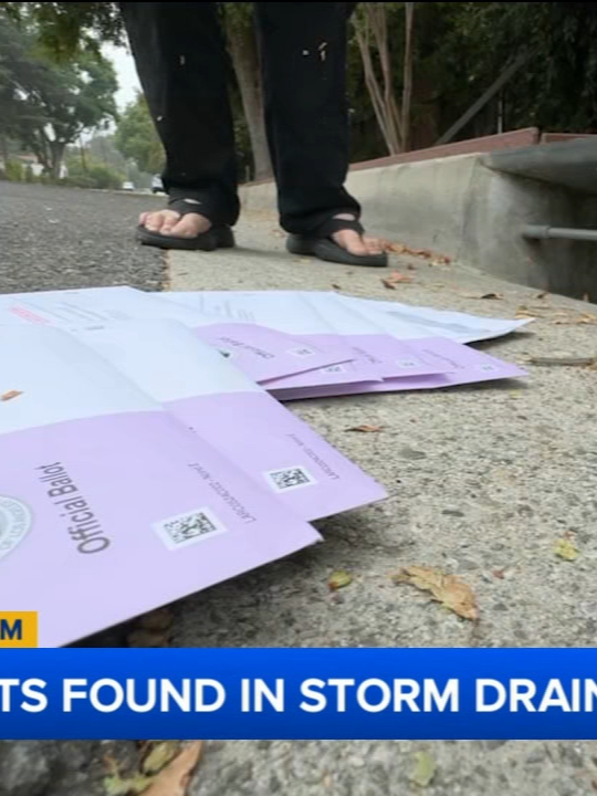 A California man says he found a stack of election ballots stuffed inside a storm drain, and he's now speaking out about the discovery. #news #election #voting