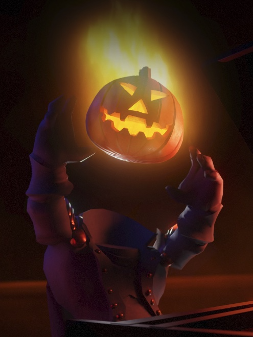 The Headless Horseman is surely up to no good. #RobloxHaunt