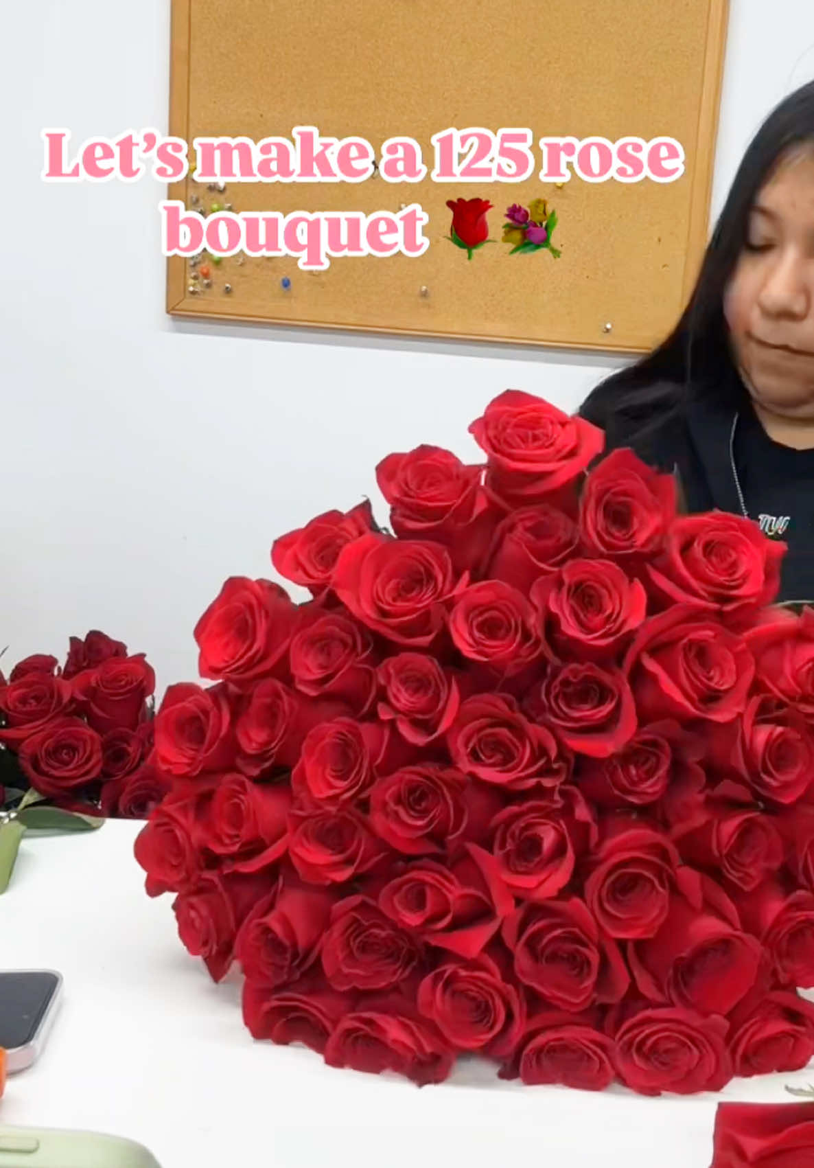 Watch me make 125 rose bouquet 🌹#nycflorist 