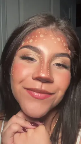 you gotta love your spots 🤎#bambimakeup #deermakeup #halloweenmakeup 