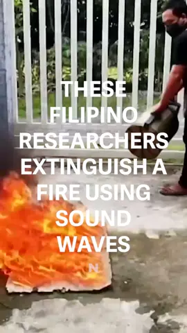 Did you know you can extinguish fire with sound waves? 🔊 A group of researchers from the Philippines is making headlines for creating a “fire exterminator” device that uses sound waves. The device was created by University of Mindanao engineering graduates Francis Bagol, Franco Bellera and Chris John Pogoy, along with their adviser Stephen Paul Alagao. The project was designed to extinguish fires on electrical wiring or gadgets that would otherwise be dangerous to put out with water. The experiment incorporates a sensor that automatically detects and stops fire from a maximum range of two meters, making it an ideal home safety device. Not only is the device chemical-free; it is also safe for the human ears as it produces only around 80 decibels, the approximate equivalent of the sound produced by a vacuum cleaner. Winning second place at the 2022 National Invention Contest and Exhibit of the Department of Science and Technology, the group has patented the project, which was registered on March 13, 2023. 📽️Video by: Gabe Jung 🤳Comment “email” to sign up to our daily newsletter. 📰Follow us for the latest Asian News @NextShark #news #fireextinguisher #fireexterminator #soundwaves #philippines #univeristyofmindanao #chemicalfree #invention