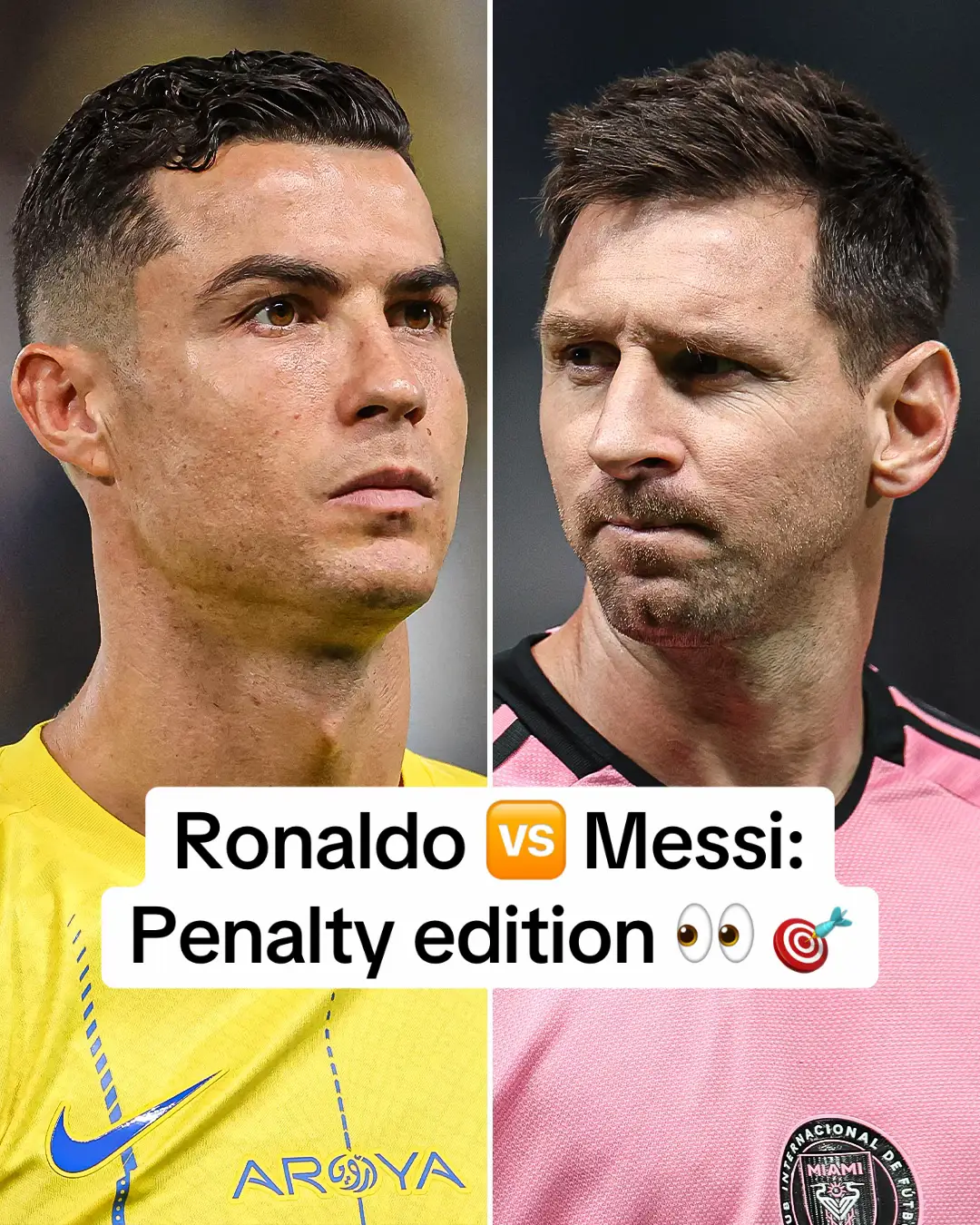 🇵🇹 Cristiano Ronaldo’s penalty accuracy: 84.8% 🇦🇷 Lionel Messi penalty accuracy: 77.9% You get a penalty in extra time... who are you letting take it? 🫣 🎯 #football #Soccer #futbol #futebol #cr7 #ronaldo #cristiano #cristianoronaldo #siu #siuu #siuuu #alnassr #nassr #saudi #saudiarabia #realmadrid #madrid #real #manutd #portugal #manchesterunited #manunited #PremierLeague #laliga #ucl #championsleague #champions #goat #messi #lionelmessi #intermiami #barcelona #fcb #fcbarcelona #barca #goal #penalty 