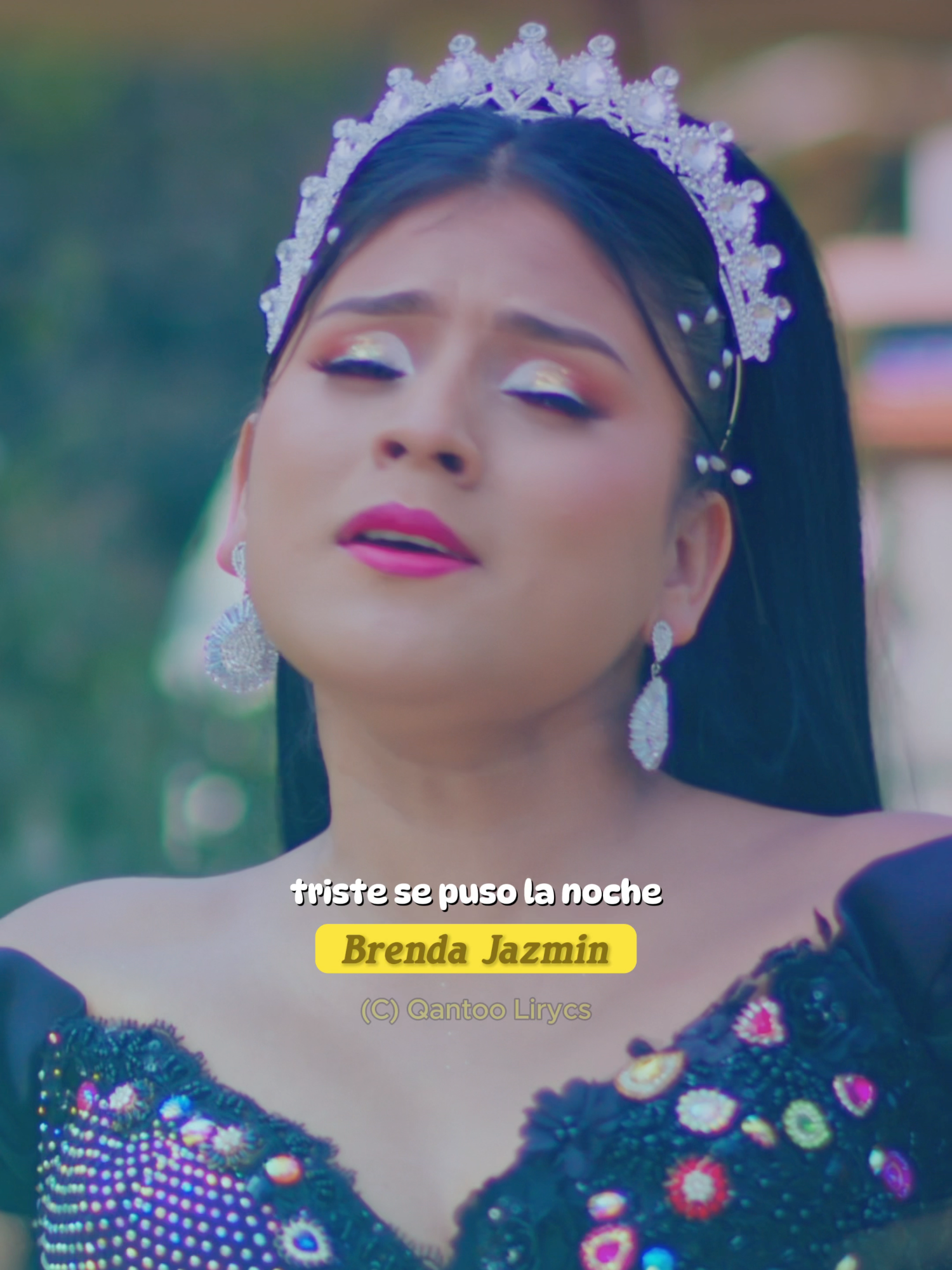 Triste se puso la noche cuando te vi partir 🥺 #brendajazmin #qantoomusic #tristesepusolanoche