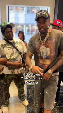 @FIVIO FOREIGN @Cash Cobain @bayswagny  @fivioforeign_8fs  Hat : @ceoslow  Tee : @birthofroyalchild  Belt : @manhatta_nyc  Shorts : @kapitalglobal  Shoes : @supremenewyork af1 @cashcobain_2x  Hat : @ceoslow  Tee : @godspeed.nyc  Bag : @placesplusfaces  Pants : @gallerydepartment  Shoes : @off____white Jordan 4  @bayswag  Hat : @ceoslow  Top : @madetimeless.us  Shorts : @birthofroyalchild  Shoes : @nigelsylvester Jordan 4 #nyc #cashcobain #slizzyfeed #fyp 