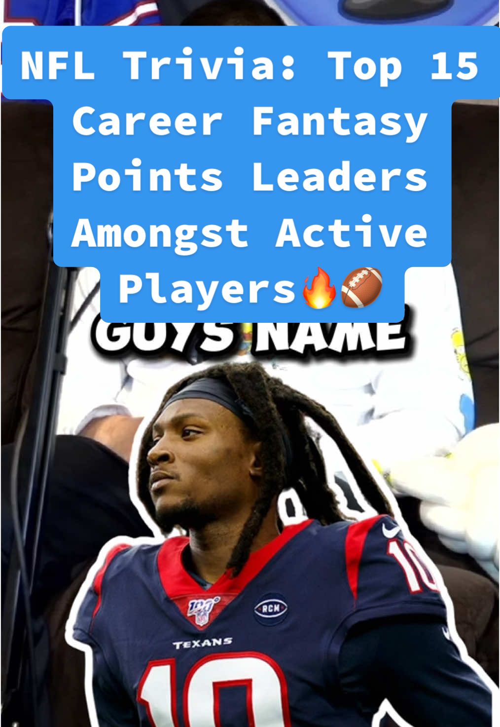 NFL Trivia: Top 15 Career Fantasy Points Leaders Amongst Active Players🔥🏈 #NFL #nflfootball #nfltrivia #sportstrivia #fantasyfootball #nflrankings #davanteadams #nfltiktok #fypnfl #fyp 
