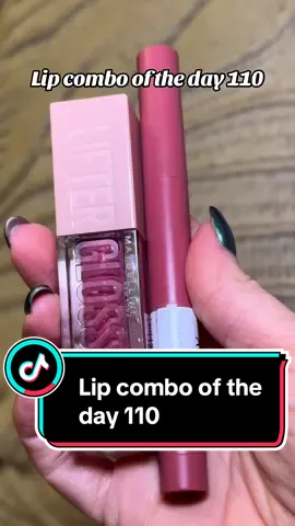 Day 110. Lip combo of the day with @Maybelline NY crayon in reach high and lifter gloss in stone #BeautyTok #lipcombo #lipcombooftheday #maybelline #day110 