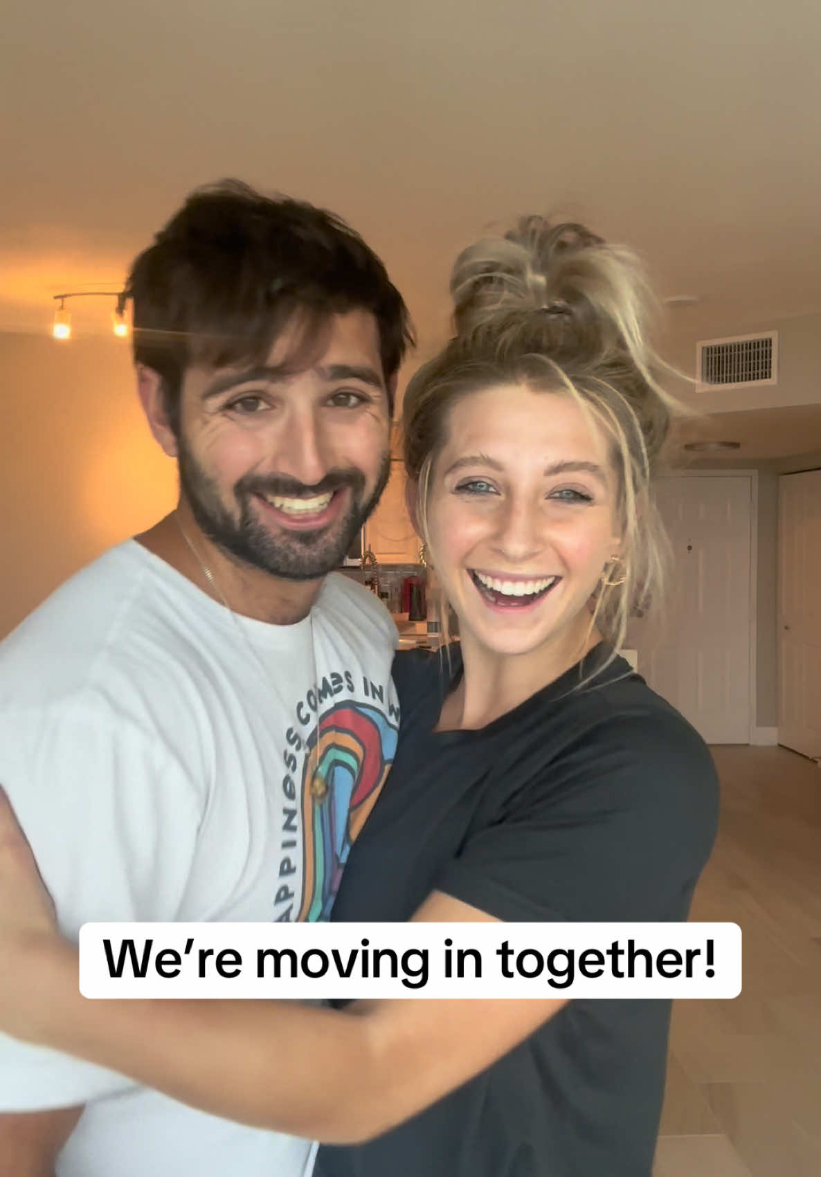 We’re moving in together!!! 🩵#moving #movingin #dating #couples #growingup #florida #newapartment