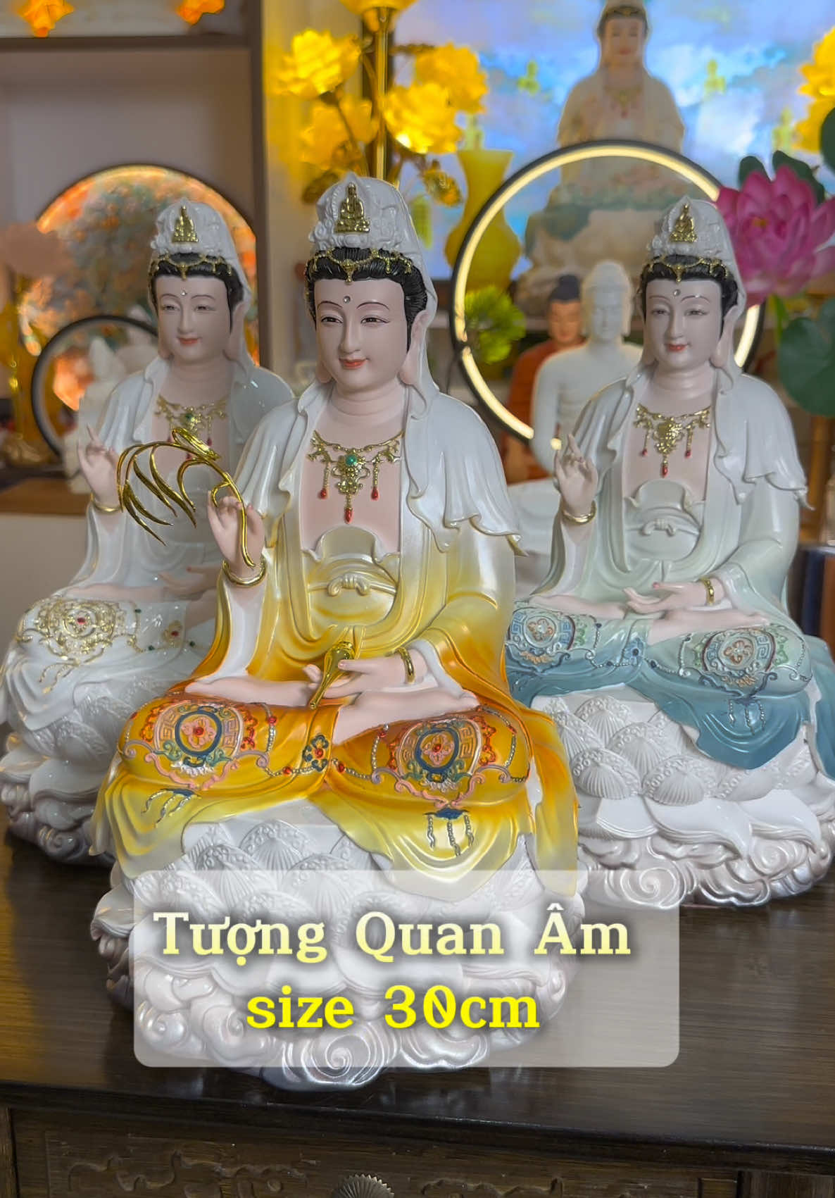 Trang trú bàn thờ , tượng Phật , Quan Âm … #kinhdiatang #decor #quanam #aiquyen #hocphat #phatphapnhiemmau #CapCut 