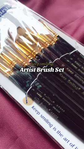 Keep smiling Artist Brush set !! #tasnims_creation #CapCut #artist #viral #Love #watercolour #foryou #fyp #montmartre #acrylicpainting #keepsmiling #artistbrush 