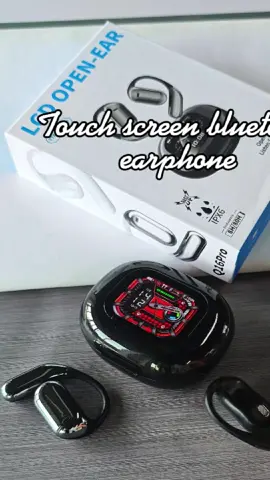 Bigger wireless touchscreen earbuds.  Fullcolor display. Open on ear for sports. More touch function. High gloss scratch resistant. 1020 xi share. #fyp #tiktokshop #earbuds #openear #OWS #EARPHONE WIRELESS #TOUCHSCREEN