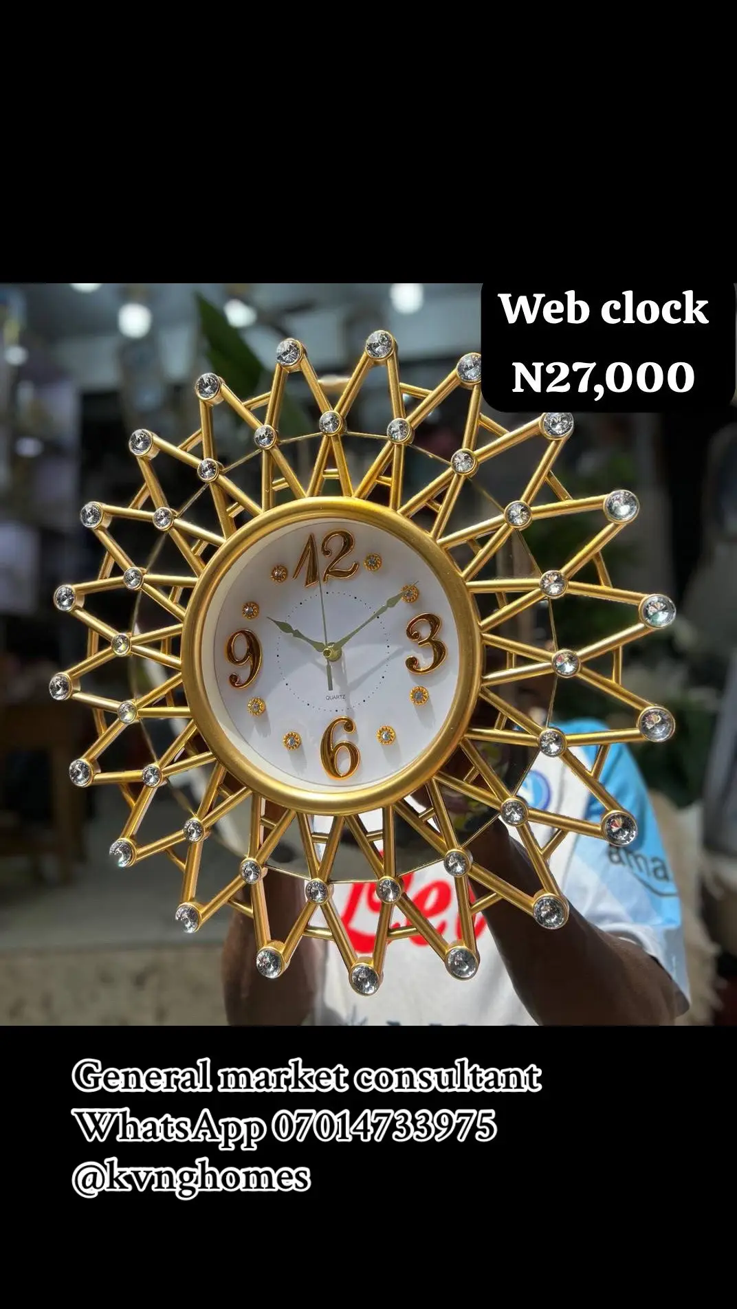 Web clock  Price : N27,000 All orders comes with a receipt To place orders 🛒 Send a dm on ig Or click the link in bio to order via WhatsApp 07014733975 Email: kvnghomes@gmail.com ___________________________________________ Strictly payment before delivery  Delivery takes 1-3 working days Thanks for reaching out to our brand Kvnghomes #kvnghomes 