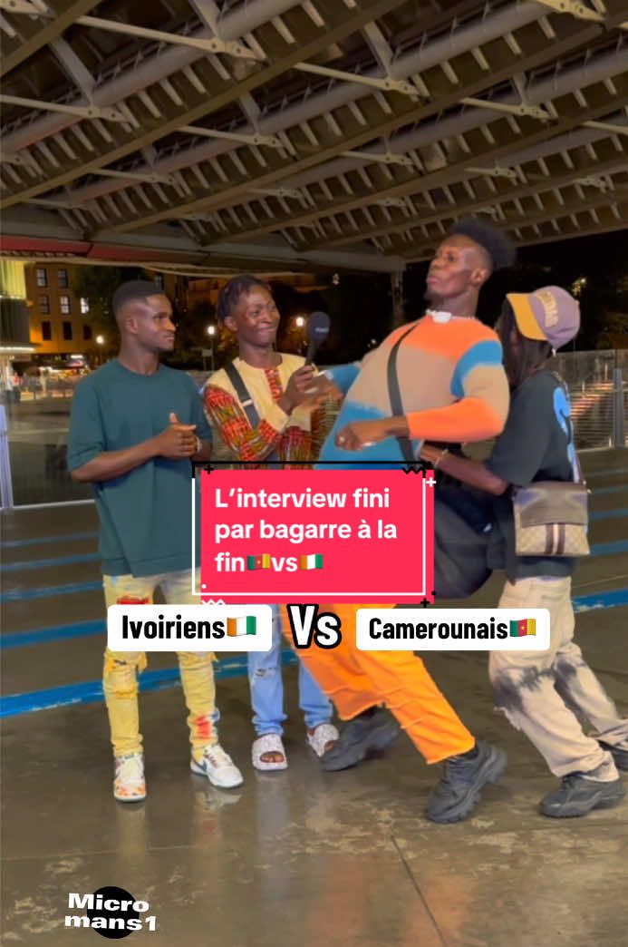 L’interview fini par bagarre à la fin😎🇨🇲vs🇨🇮@Doudou #france🇫🇷 #camerountiktok🇨🇲 #usa🇺🇸 #pourtoi #vira #ivoirien🇨🇮 #guineenne224🇬🇳 #malitiktok🇲🇱 